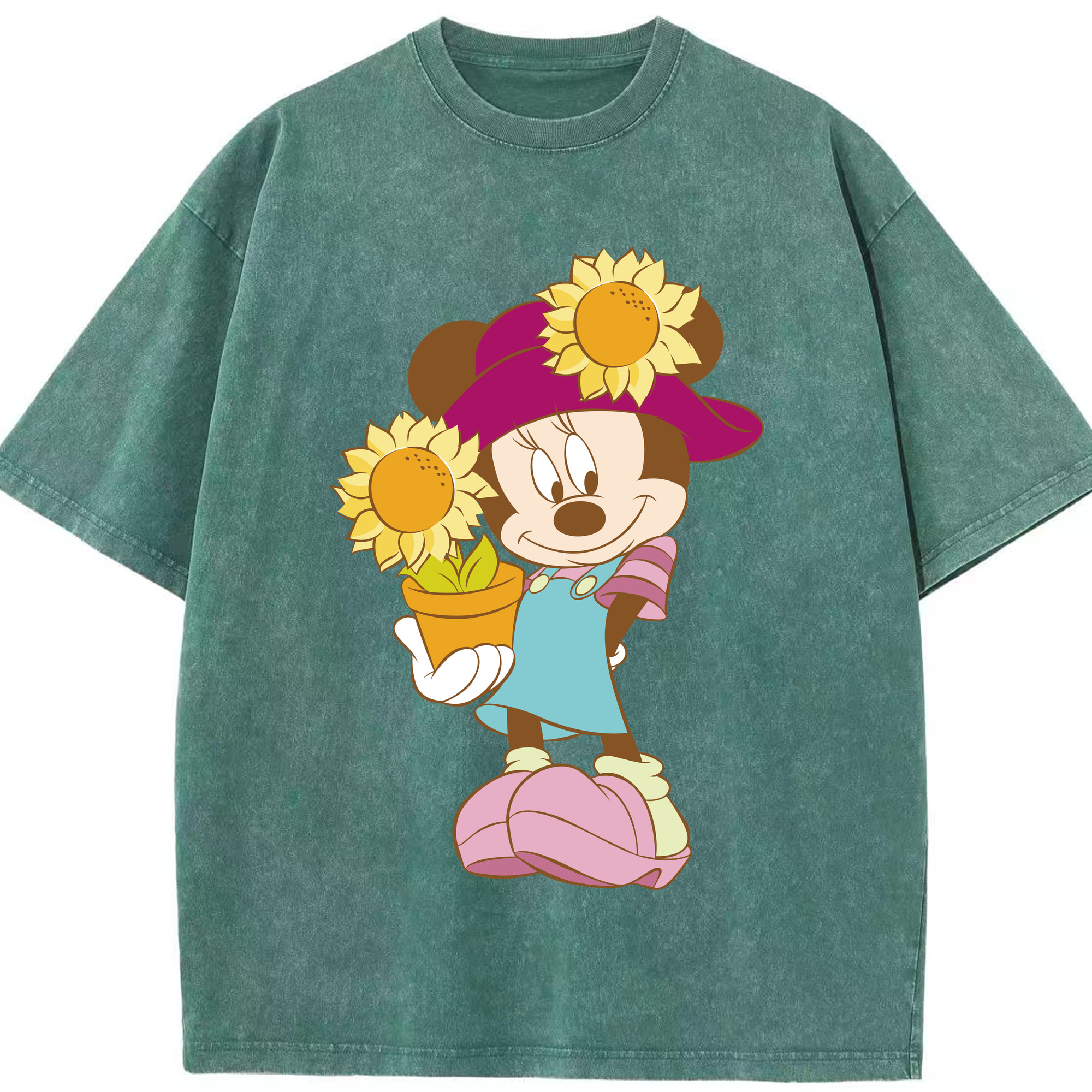 （画像用） ミッキーマウス Mickey Mouse 綿100% ヴィンテージ風 半袖Tシャツ（フロントプリント）